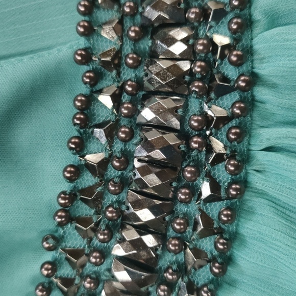 STUDIO Y Embellished Strappy Razor Back Dress Top, Size Small - Picture 6 of 8